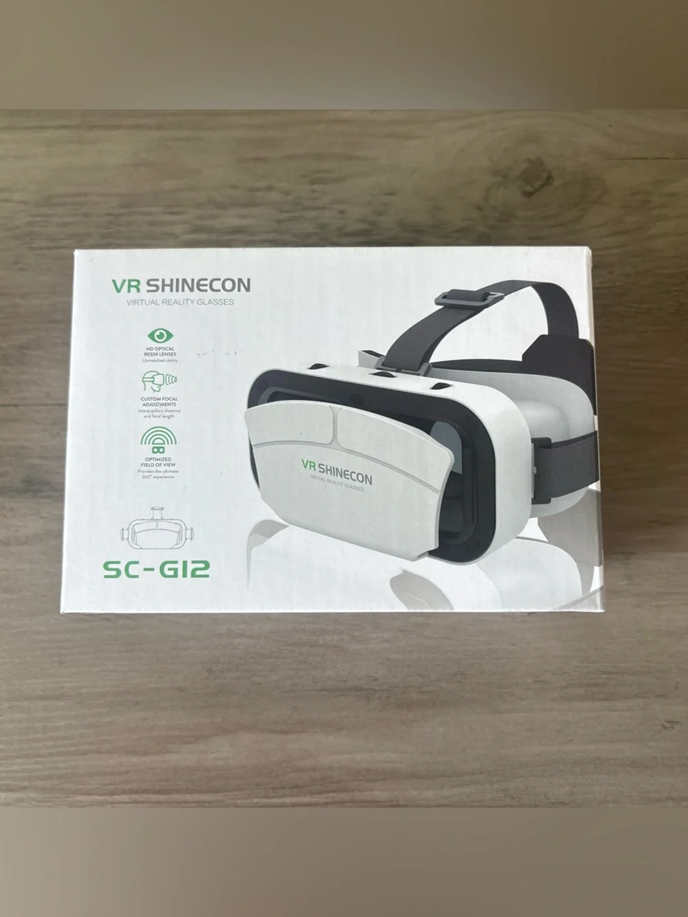 VR Shinecon SC-G12 Virtual Reality Headset VR Glasses for 4.7–7” Smartphones NIB